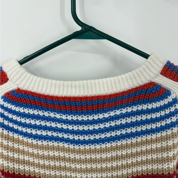 LOFT Colorful Striped Knit Sweater - Picture 9 of 11